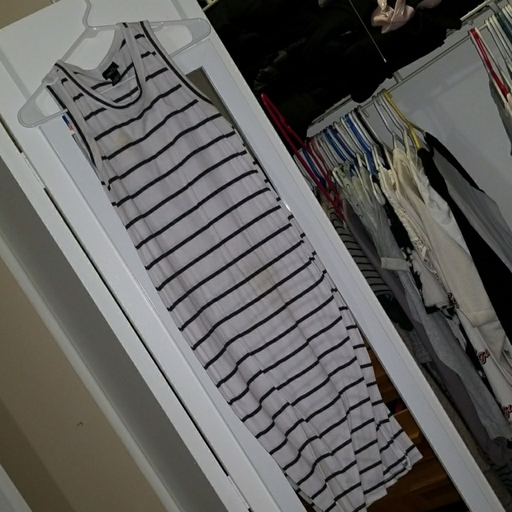 Striped maxi bodyfitting